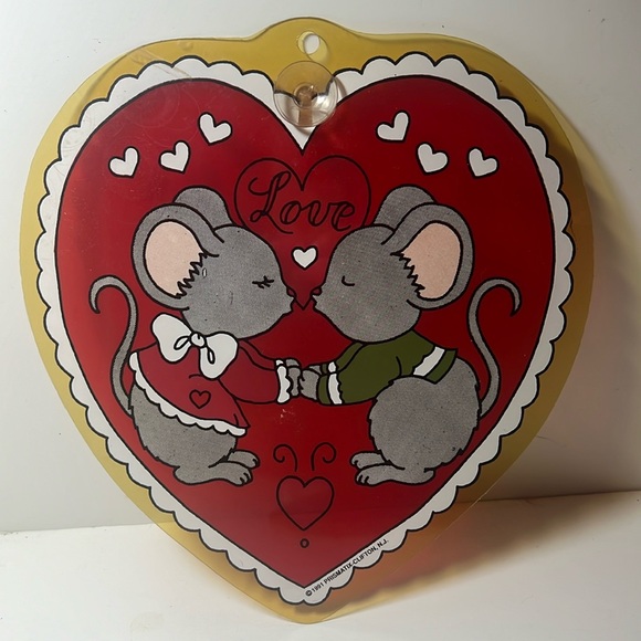 Vintage Hearts Mice hanging Love decor - Picture 6 of 6